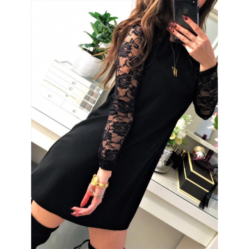 Christina Elegancka czarna sukienka